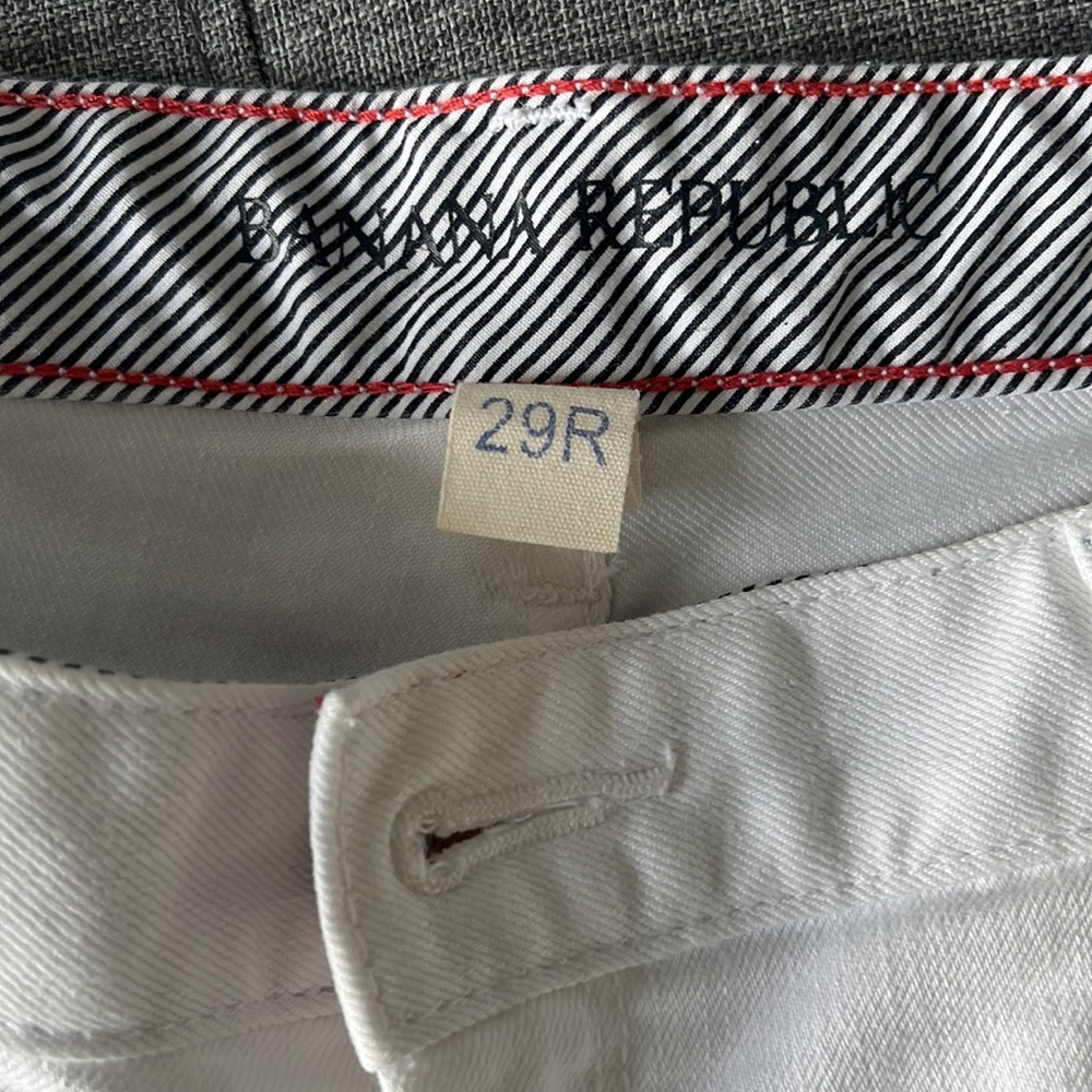 Banana Republic white denim shorts size 29 - Picture 2 of 4
